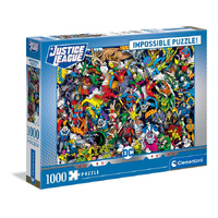 Clementoni 1000pc Impossible Puzzle Justice League DC Comics Jigsaw Puzzle