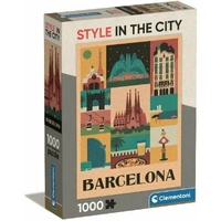 Clementoni 1000pc Barcelona (Style In City) Jigsaw Puzzle
