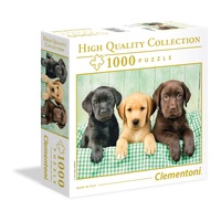 Clementoni 1000pc Three Labrador  Jigsaw Puzzle