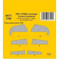 CMK 1/48 TBF-3/TBM-3 Avenger Control Surfaces