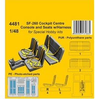 CMK 1/48 SF-260 Cockpit Centre Console and Seats w/Harness / for SH kits