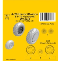 CMK 1/72 A-20 Havoc/Boston/ P-70 Nighthawk Wheels for Special Hobby kits