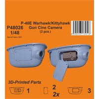 CMK 1/48 P-40E Warhawk/Kittyhawk Gun Cine Camera (N-2 type) / for Eduard kits