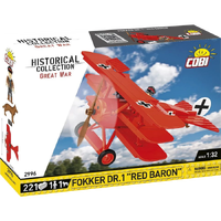 Cobi Great War - Fokker Dr.1 Red Baron (221 Pcs) Model Brick Kit