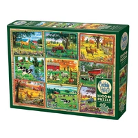 Cobble Hill 1000pc Postcards From The Farm Jigsaw Puzzle