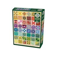 Cobble Hill 1000pc Common Quilt Blocks Jigsaw Puzzle