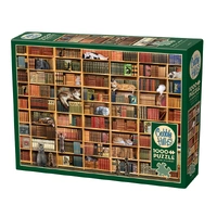 Cobble Hill The Cat Library 1000pc Jigsaw Puzzle