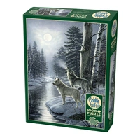 Cobble Hill 1000pc Wolves By Moonlight Jigsaw Puzzle
