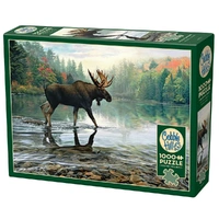 Cobble Hill 1000pc Moose Crossing Jigsaw Puzzle 40195