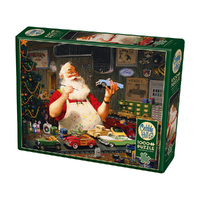 Cobble Hill 1000pc Santa Painting Cars Jigsaw Puzzle