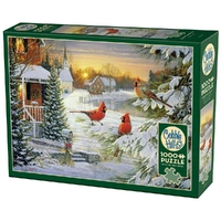 Cobble Hill 1000pc Sunset Cardinals Jigsaw Puzzle 40245