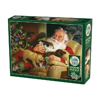 Cobble Hill 1000pc Santa's Quiet Time Jigsaw Puzzle 40252