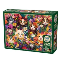 Cobble Hill 1000pc Blooming Whiskers Jigsaw Puzzle 40289