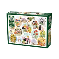 Cobble Hill 1000pc Cat Thoughts Jigsaw Puzzle 40298
