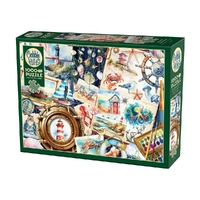 Cobble Hill 1000pc Seashore Sketchbook Jigsaw Puzzle 40308