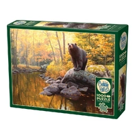 Cobble Hill 1000pc Black Bear Pond Jigsaw Puzzle 40342