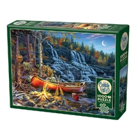 Cobble Hill 1000pc Waterfall Camp Jigsaw Puzzle 40351