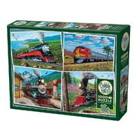 Cobble Hill 1000pc Historic Locomotives Jigsaw Puzzle 40360