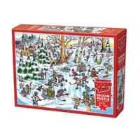 Cobble Hill Doodletown Hockey Town 1000pc Jigsaw Puzzle