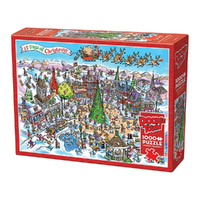 Cobble Hill 1000pc Doodletown 12 Days Christmas Jigsaw Puzzle