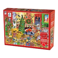 Cobble Hill Doodletown Catching Santa 1000pc Jigsaw Puzzle