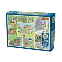Cobble Hill 500pc Garden Birds In Spring Jigsaw Puzzle 45101