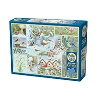 Cobble Hill 500pc Garden Birds In Winter Jigsaw Puzzle 45104