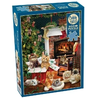 Cobble Hill 500pc Christmas Kittens Jigsaw Puzzle 45122