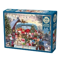 Cobble Hill 500pc Country Truck in Winter Jigsaw Puzzle 45127
