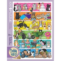 Cobble Hill 100pc Doodlecat Days Jigsaw Puzzle 46009