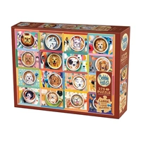 Cobble Hill Puppy Lattes 275pc Xl Jigsaw Puzzle