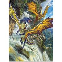 Cobble Hill 1000pc Waterfall Dragons Jigsaw Puzzle