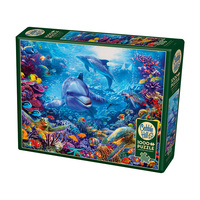 Cobble Hill 1000pc Dolphins At Play Jigsaw Puzzle