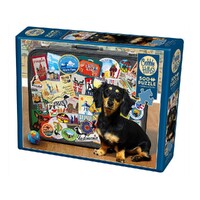 Cobble Hill 500pc Dachshund 'Round The World Jigsaw Puzzle