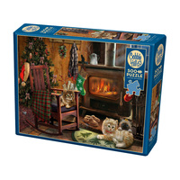 Cobble Hill 500pc Kittens By The Stove Jigsaw Puzzle