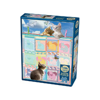 Cobble Hill 500pc Quilted Kittens Jigsaw Puzzle
