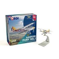 Corgi 1/72 Hawker Fury K2065 1 Squadron RAF Tangmere 'C' Flight Ldr's Aircraft - 100 Years Of the RAF Diecast Aircraft
