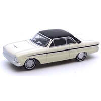 Cooee 1/87 Road Ragers 1964 XM Falcon Coupe - Alpine White with Onyx Black Roof