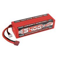 Team Corally - Sport Racing 50C LiPo Battery - 5400mAh - 11.1V - Stick 3S - Hard Wire - T-Plug