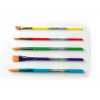 Crayola 5 Pack Arts and Crafts Kids Paint Brushes Set