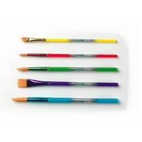 Crayola 5 Pack Arts and Crafts Paint Brushes Set