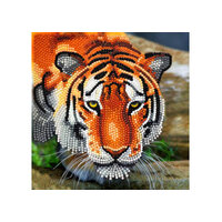CrystalArt - Tiger, 18x18cm Card