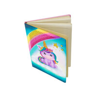 CrystalArt - Unicorn Smile, Notebook 18x26cm