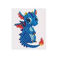 Crystal Art Cute Dinosaur 9x9cm Motif