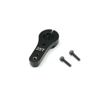Carisma Aluminium Servo Horn, 25T, Black
