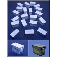 Callsign 1/16 US 0.50 Cal ammo boxes Vietnam (20) incl decals 1/16