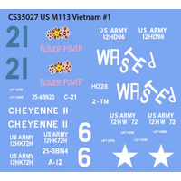 Callsign 1/35 US M113 Vietnam Decals #1