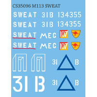 Callsign Aust M113 Vietnam "Sweat" Decals
