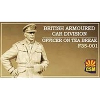 CSM 1/35 British Armoured Car Division Serviceman On Tea Break