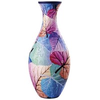 Cubic Fun 3D Vase Colourful Leaves Jigsaw Puzzle